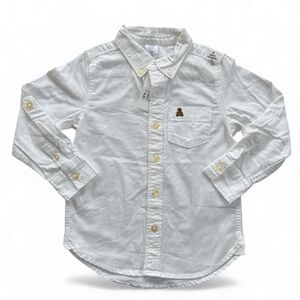 GAP babyGap White Button Down Toddler Shirt size 4 NWT